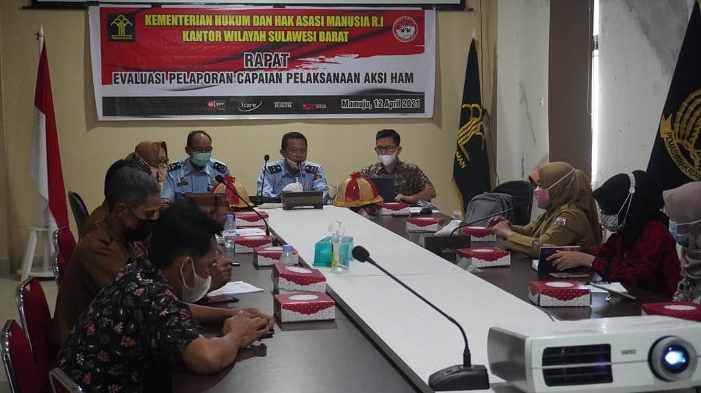 Evaluasi Pelaksanaan Pelaporan RAN-HAM 2020 dan Persiapan Pelaporan RAN-HAM Tahun 2021 Se-Provinsi Sulawesi Barat
