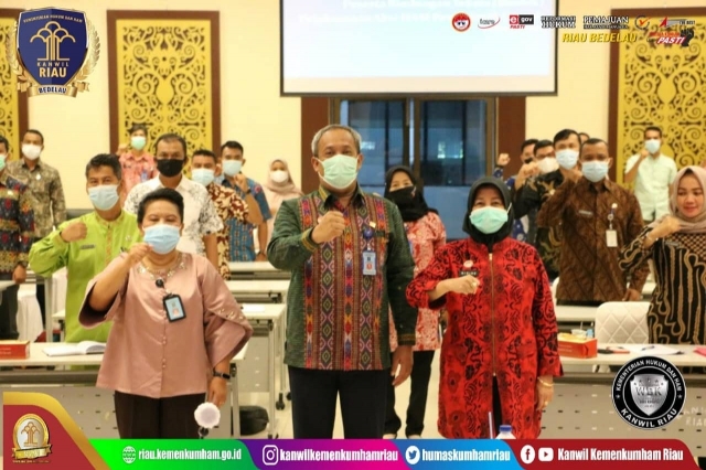 Persiapkan Ranham Dan Aksi HAM Tahun 2021, Kanwil Kemenkumham Riau Laksanakan Bimtek Pelaporan Aksi HAM Daerah