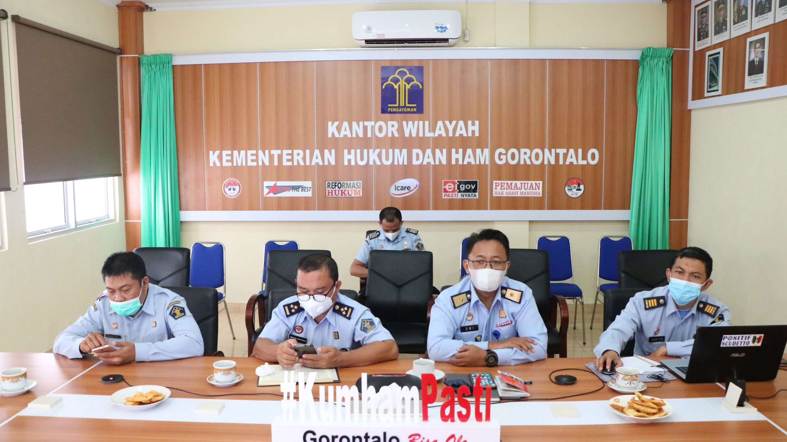 Kadivmin Kumham Gorontalo Ikuti Audiensi Rancangan Perubahan Permenkumham Nomor 27 Tahun 2018