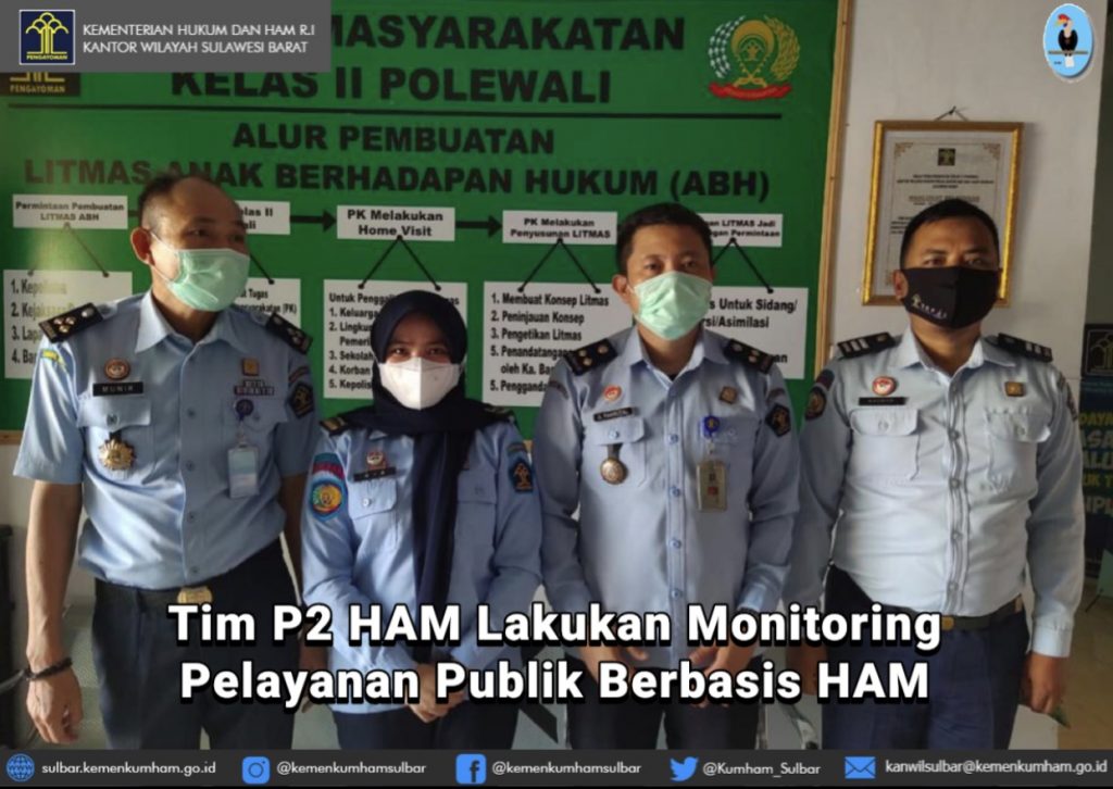 Tim P2 HAM Kumham Sulbar Lakukan Monitoring Pelayanan Publik Berbasis HAM