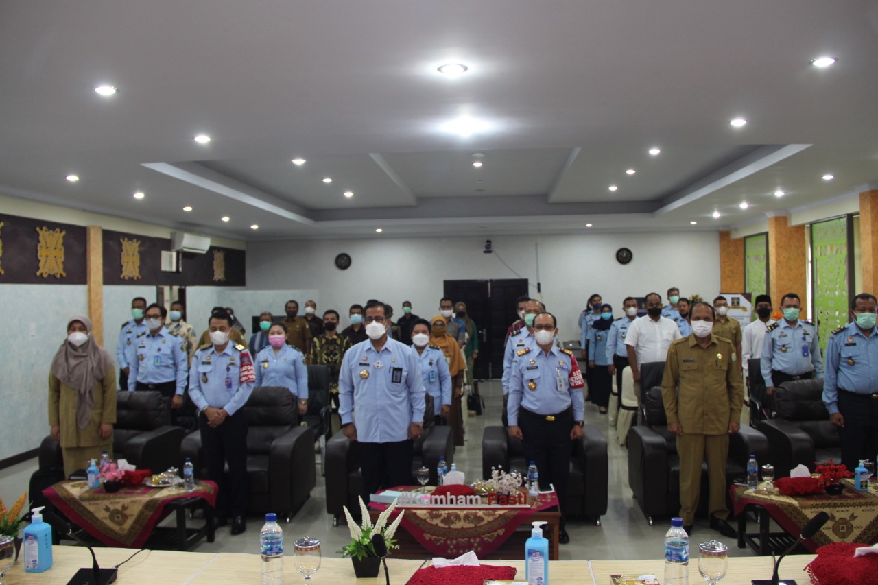 Kakanwil Kemenkumham Aceh Membuka Rapat Kerja Pelaporan Capaian Pelaksanaan Aksi HAM Tahun Anggaran 2021