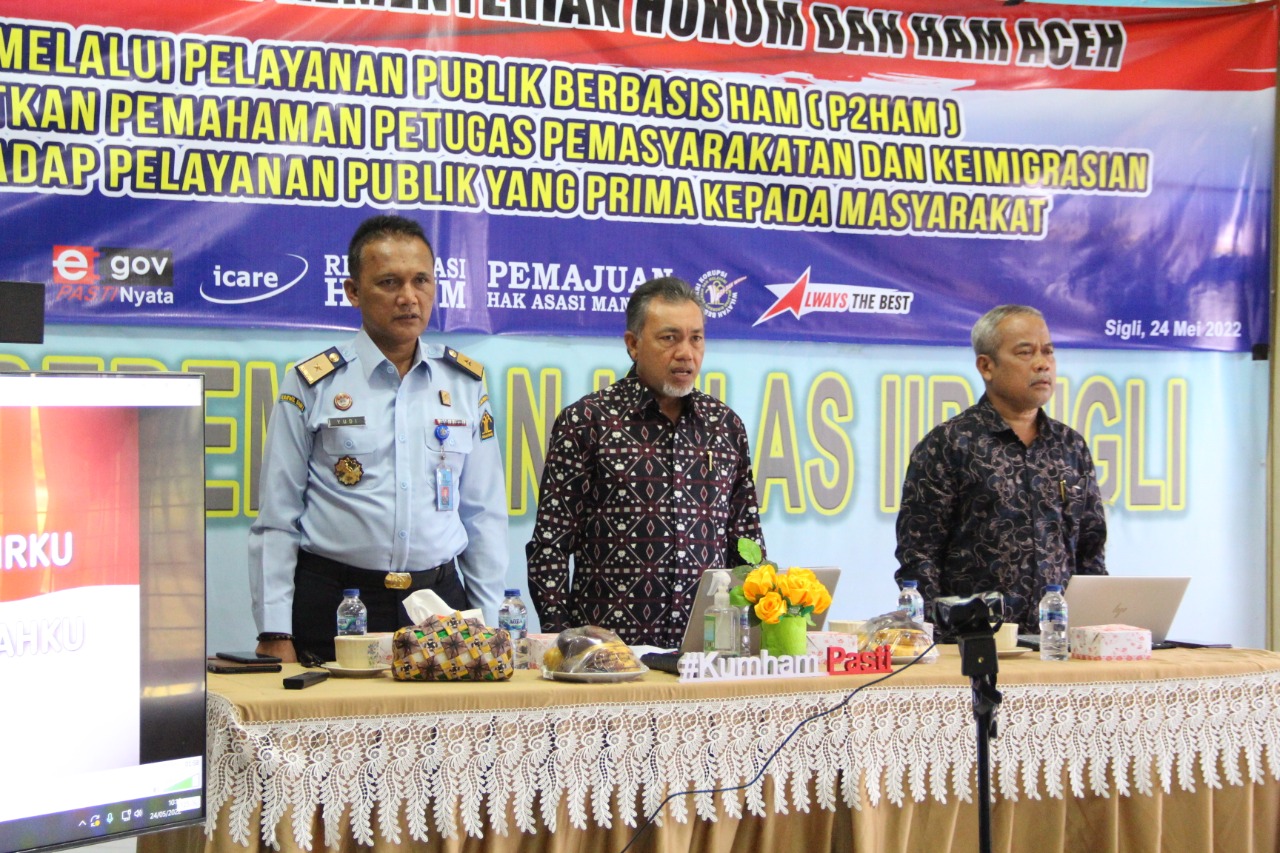Berlakunya Permenkumham Nomor 2 Tahun 2022, Kanwil Kemenkumham Aceh Laksanakan Diseminasi P2HAM