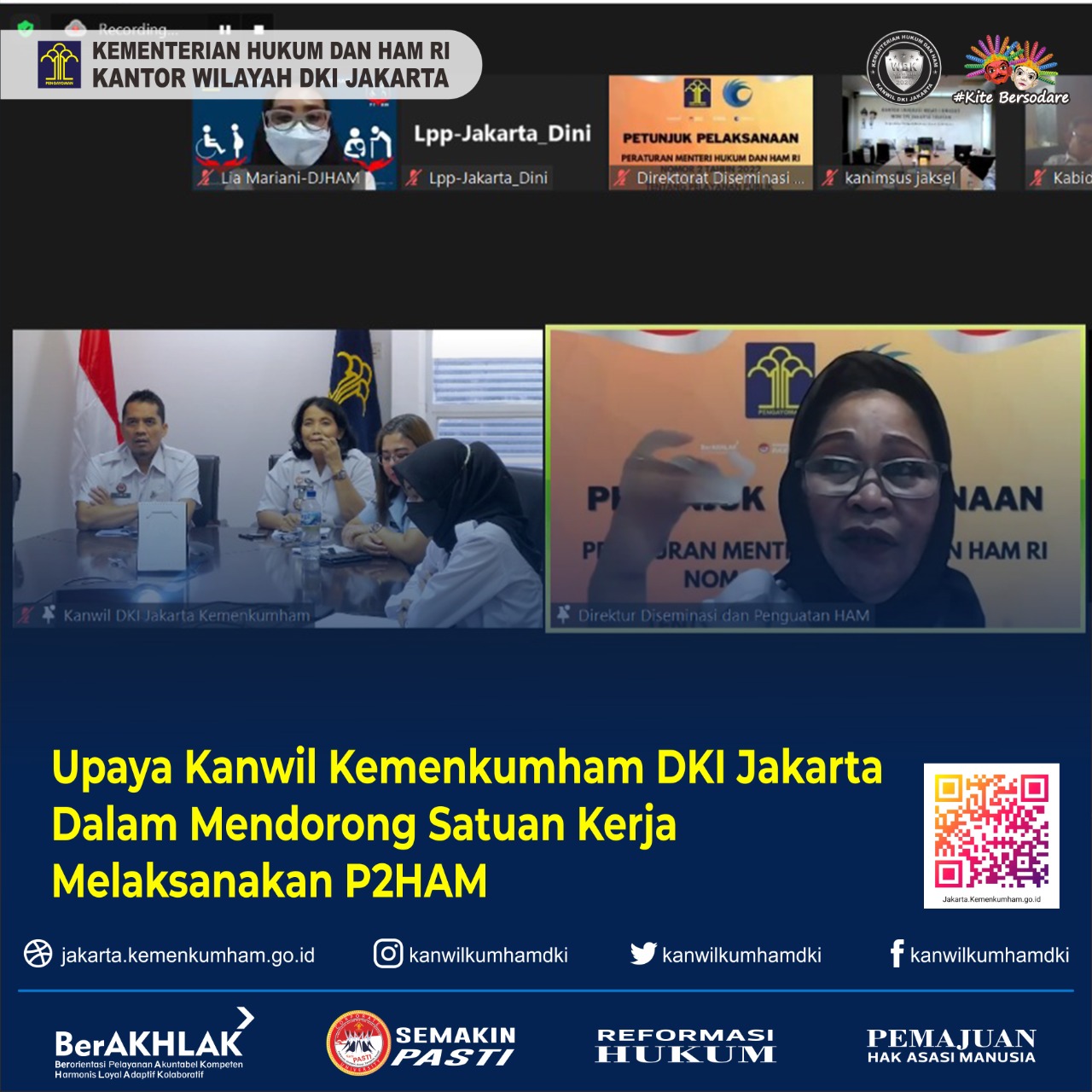 Upaya Kanwil Kemenkumham DKI Jakarta Dalam Mendorong Satuan Kerja Melaksanakan P2HAM