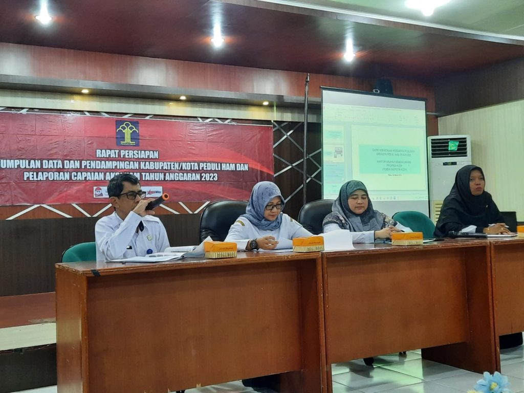 Kemenkumham Aceh Komitmen Wujudkan Kabupaten/Kota Peduli HAM di Aceh