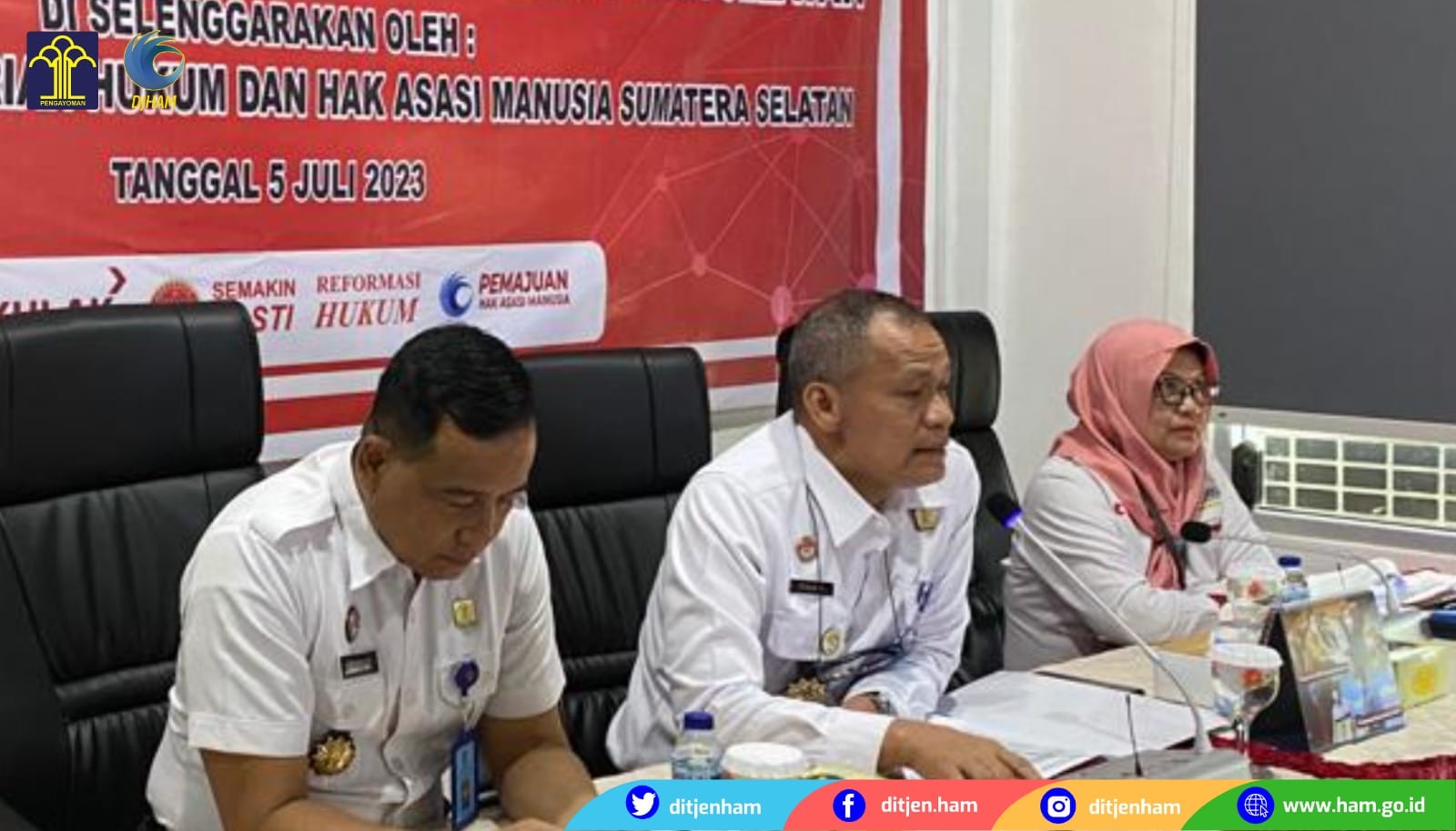 Ditjen HAM Lakukan Monitoring Capaian Target Aksi HAM Daerah di Provinsi Sumatera Selatan