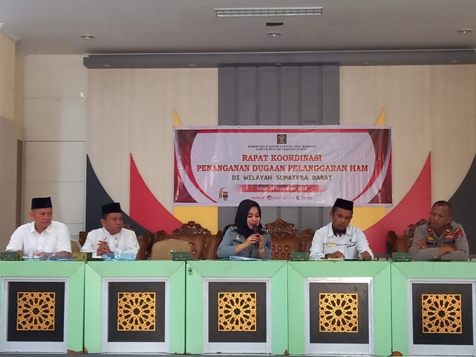Pelaksanaan Fasilitasi Penanganan Dugaan Pelanggaran HAM di Kabupaten Solok