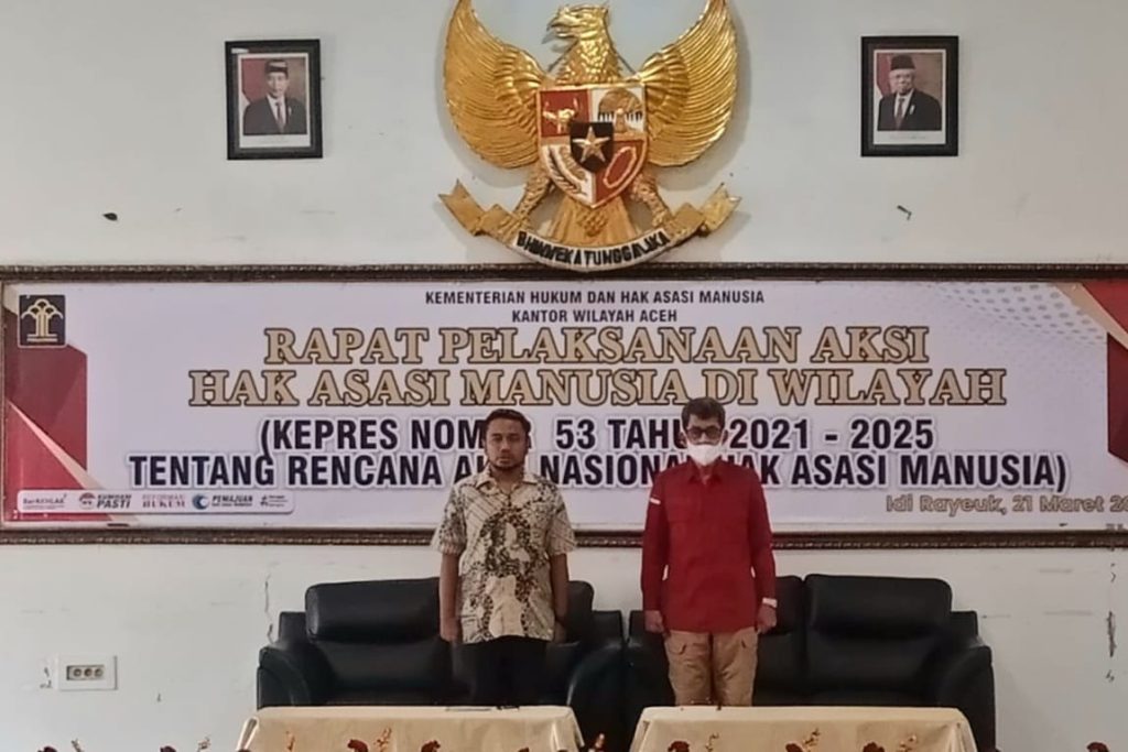 Kemenkumham Aceh Ingatkan Kewenangan dan Tanggung Jawab Kepala Daerah atas Pelaksanaan Rencana Aksi HAM Daerah